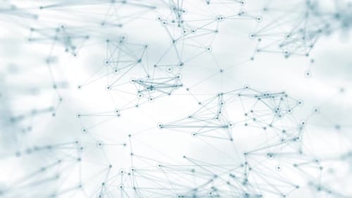 Abstract Digital Network Connections Background Animation