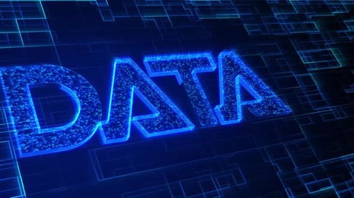 Data text animation 4k. Vd 956
