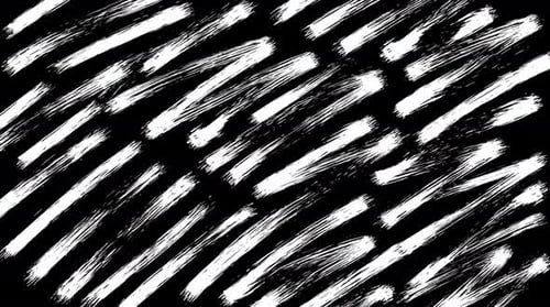 This animation features hand drawn black and white shapes that repeat in a loop.