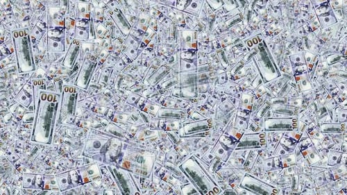 Abstract Flowing US Dollar Bill Pattern Background
