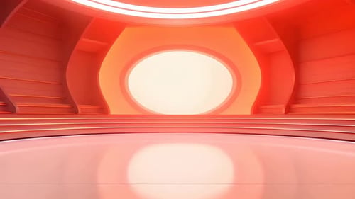 Modern Red Virtual Studio Background Loop