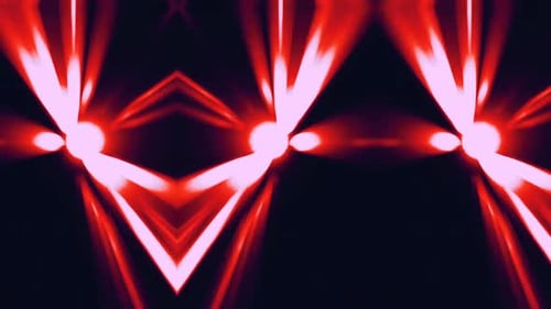 Abstract Red Geometric Light Line Pulsating Background