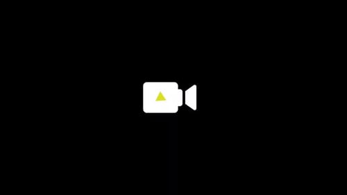 Animated Camera Play Button Icon Reveal