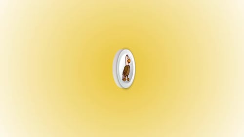 3D animated silver eagle icon