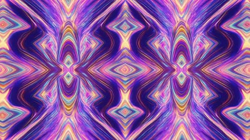 Abstract Symmetrical Psychedelic Liquid Motion Background Se