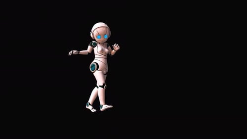 Baby Girl Robot Dance