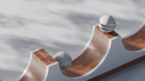 Animação 3D Slide Balls Loop