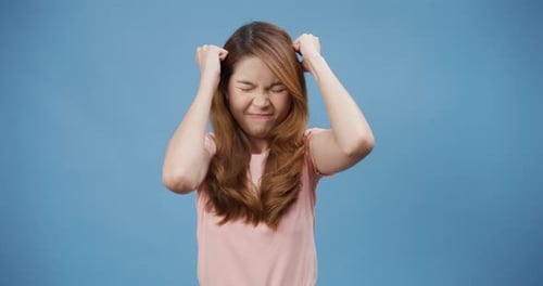 Woman Expressing Anger and Frustration