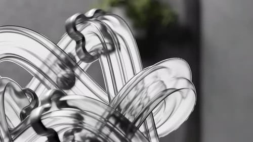 3D Abstract Marble Run Loop