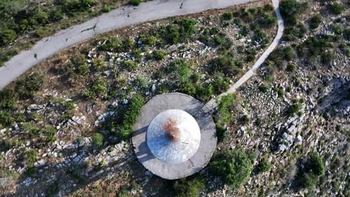 The orientation table of the madonne of Utelle top view