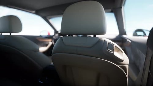 Modern 3D Animated Car Interior View