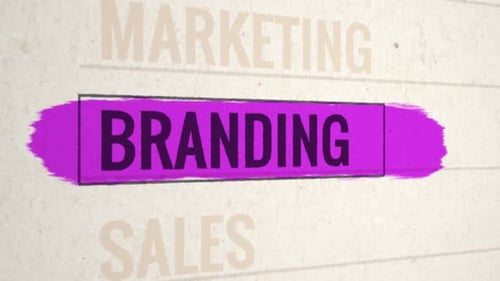 Branding Highlighted Scrolling Title Animation