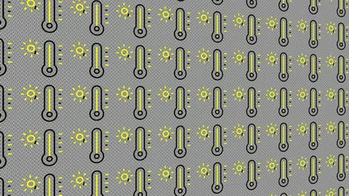 Dynamischer Hintergrund mit animierten Wall of Heat-Symbolen, exklusives, einzigartiges Design