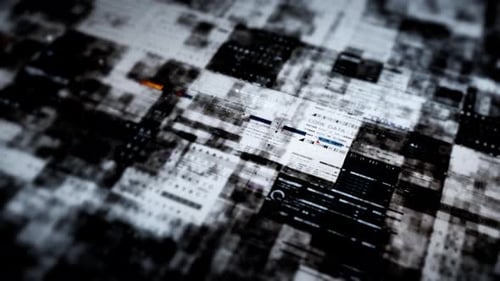 Contexte de l'interface utilisateur avancée de la simulation de matrices de données 01