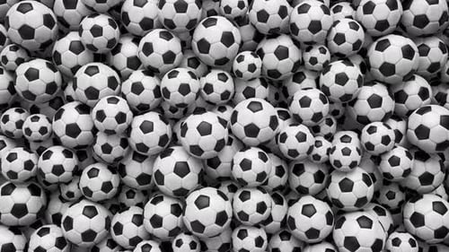 Fundo de animação de bolas de futebol 1