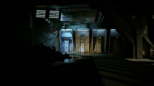 Futuristic Gritty Industrial Hallway Background Scene