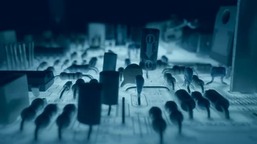 Electronic PCB Printed Circuit Board Digital Abstract Background Electrical Scheme Technology