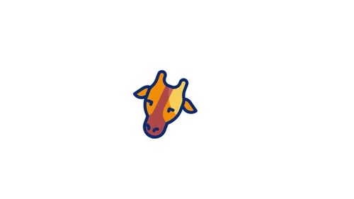 Animiertes Giraffe-Symbol