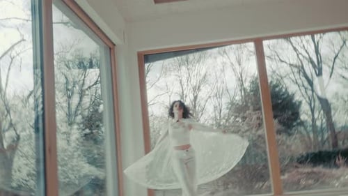 Contemporary Dancer in a Studio