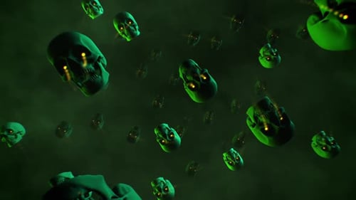 Skulls Tunnel Background