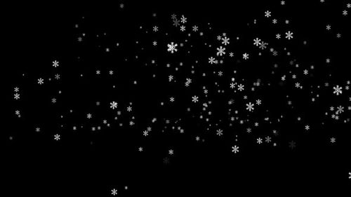 Fallende Schneeflocken in der Natur