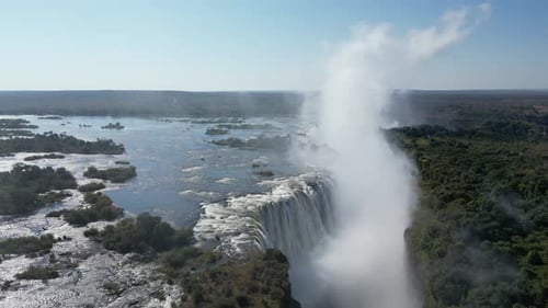 Aerial View of Victoria Falls, Zimbabwe