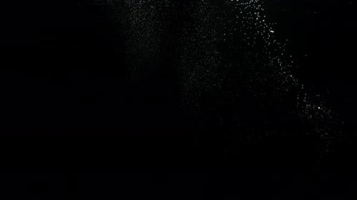 Submerge Collection: A big bubble ring falling from the top left corner and spreading big bubbles ov