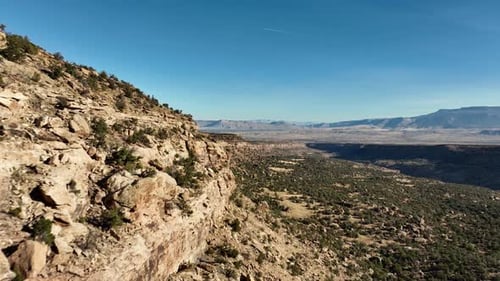 Aerial shot of the desert landscape in western Colorado.