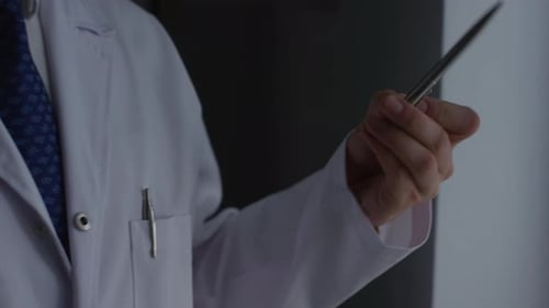 Radiologist Reviewing X-Rays