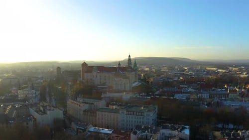 Krakow, capital city of Poland. Historic buildings.