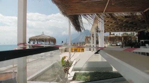 Empty Closed Cafe During Coronavirus Pandemic