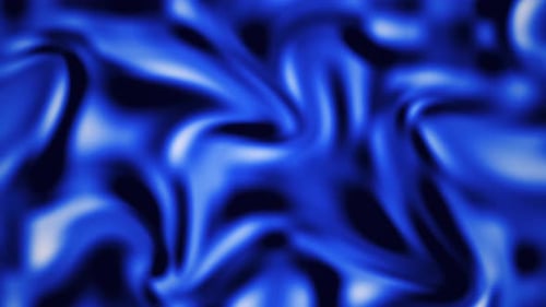Abstract Blue Liquid Energy Flowing Background Loop