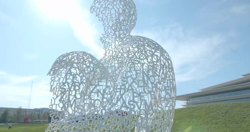 Des Moines, Iowa / USA - June 8, 2019: the Alphabet Man