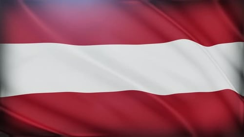 Waving Flag Realistic Seamless Background Animation