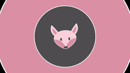 Zeichentrickfuchs Animal Transition mit Alpha-Kanal. 4K