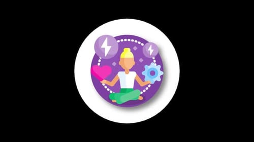 Stress Management Icon Animation