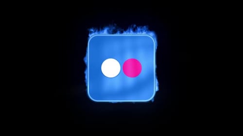 Futuristic Glowing Square Logo Reveal