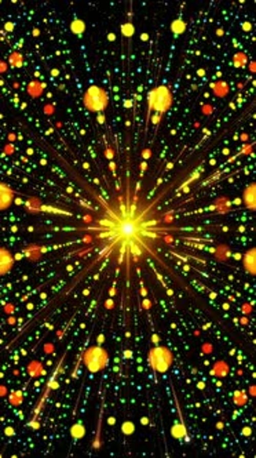 Abstract Colorful Light Particle Background Loop