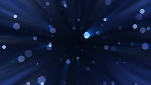 Radiant Bokeh Particles and Light Rays Background