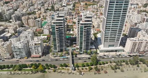 Aerial View Cityscape with Modern Architecture in Cyprus