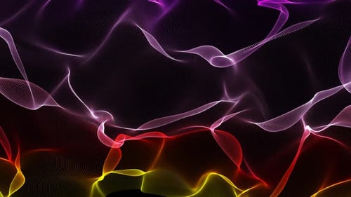 Dynamic Abstract Flowing Particle Lines Background Animation