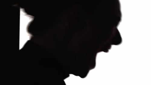 Screaming Silhouette Mental Disorder Woman Yelling