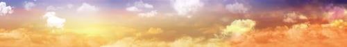 Massiver Breitbild-Sonnenuntergang