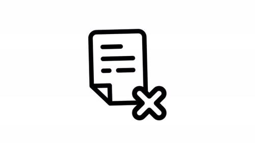 cancel line icon animation