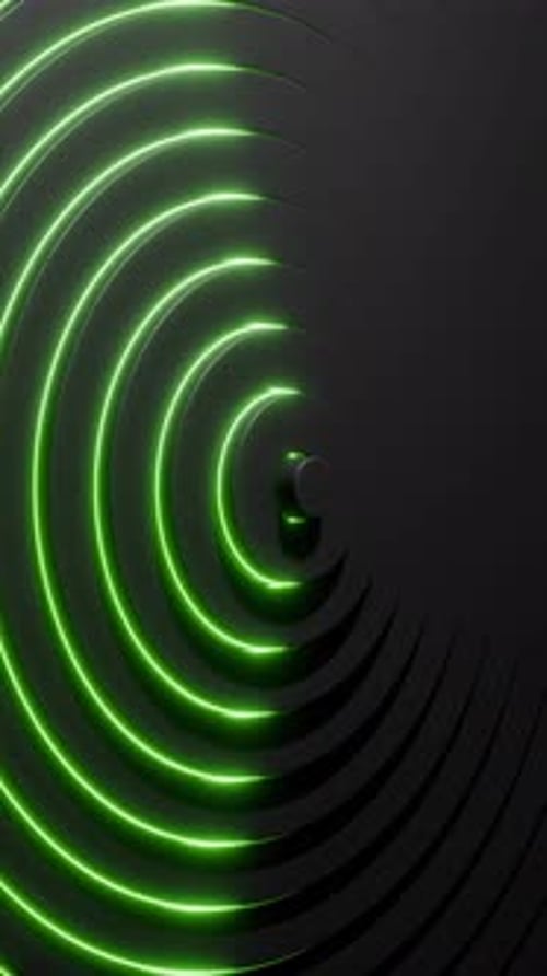 3D-Animation mit konzentrischen Ringen