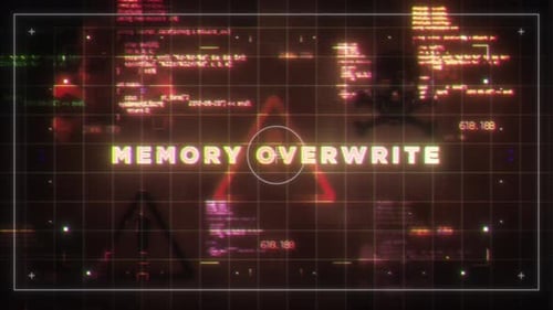 Memory Overwrite Glitch Warning Text Reveal