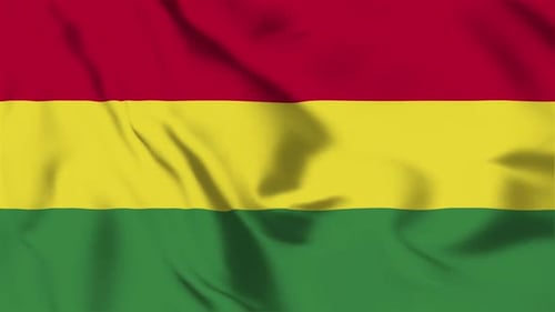 Realistic Waving Flag of Bolivia Animation