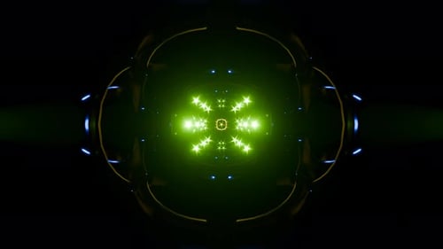 Dynamic Dance Scene with Flashing Patterns in This VJ Loop