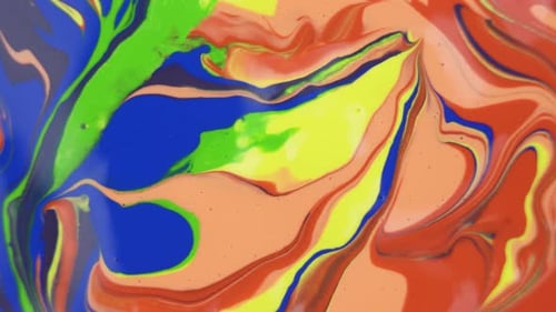 Vibrant Abstract Paint Fluid Texture Motion