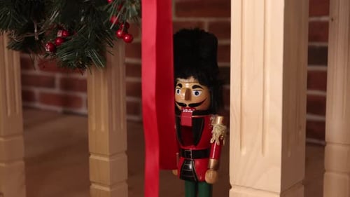 Festive Nutcracker Decoration at Home at Christmas
